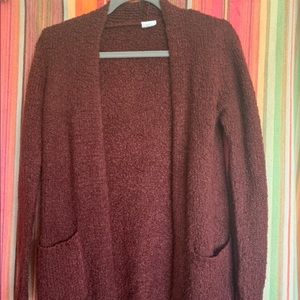 FULL TILT Chennile Burgundy- Girls Cardigan
